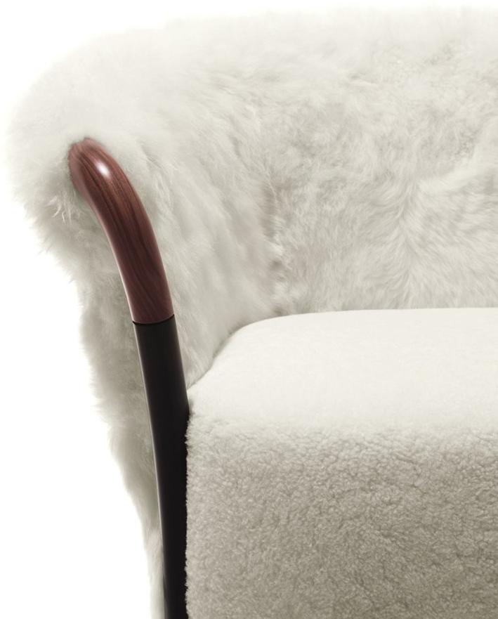 Giorgetti Меховое кресло с подлокотниками Progetti sun-id-1469229 - Вид №3