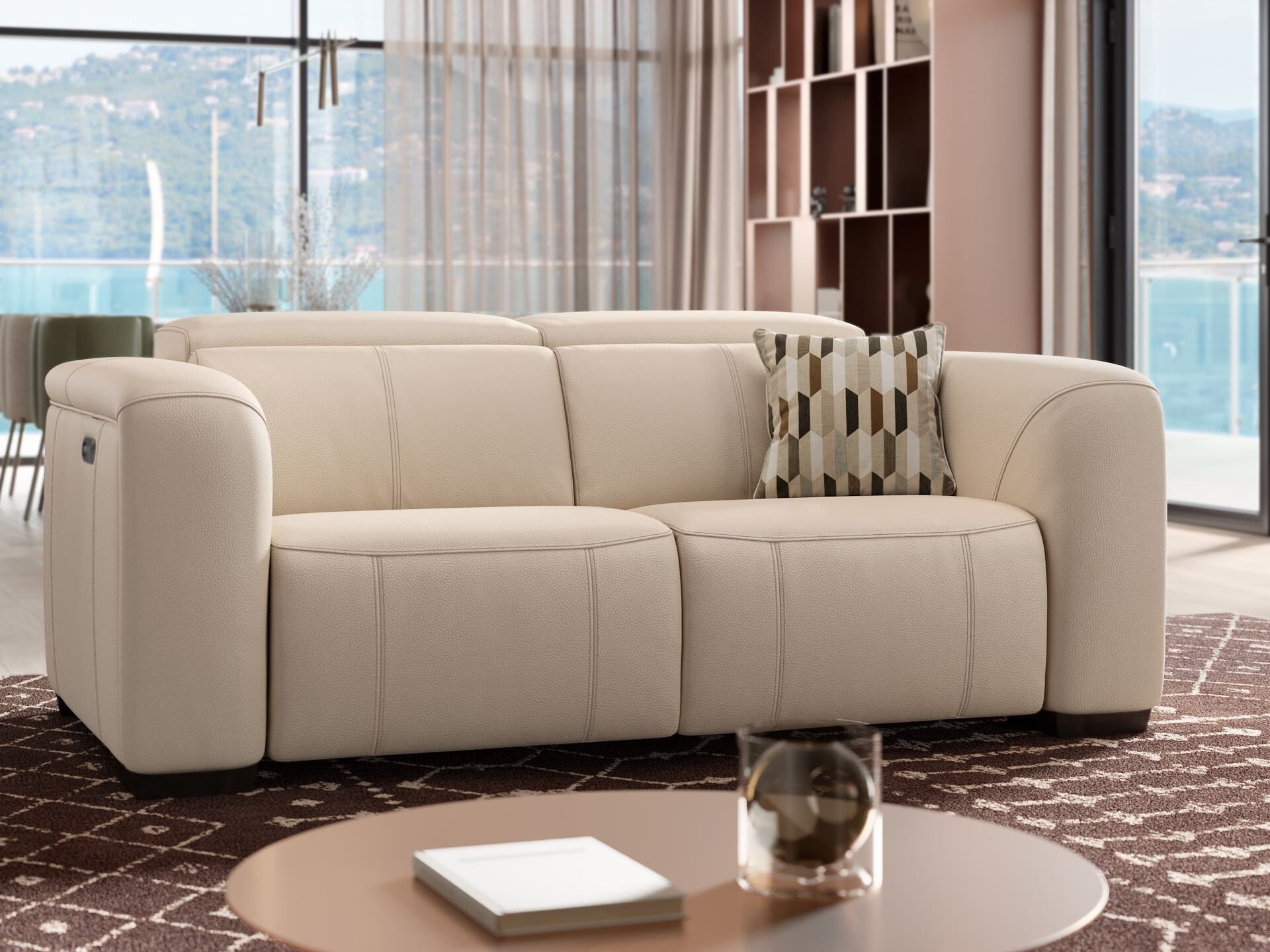 2-местный кожаный диван Sofanella Сорренто ARCH-00059366 - Вид №5