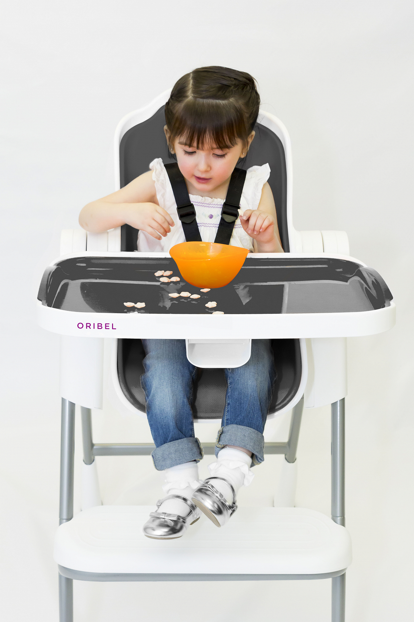 Стульчик для кормления Cocoon грифельный ORIBEL  322519 Серый Santreyd  - Вид №1