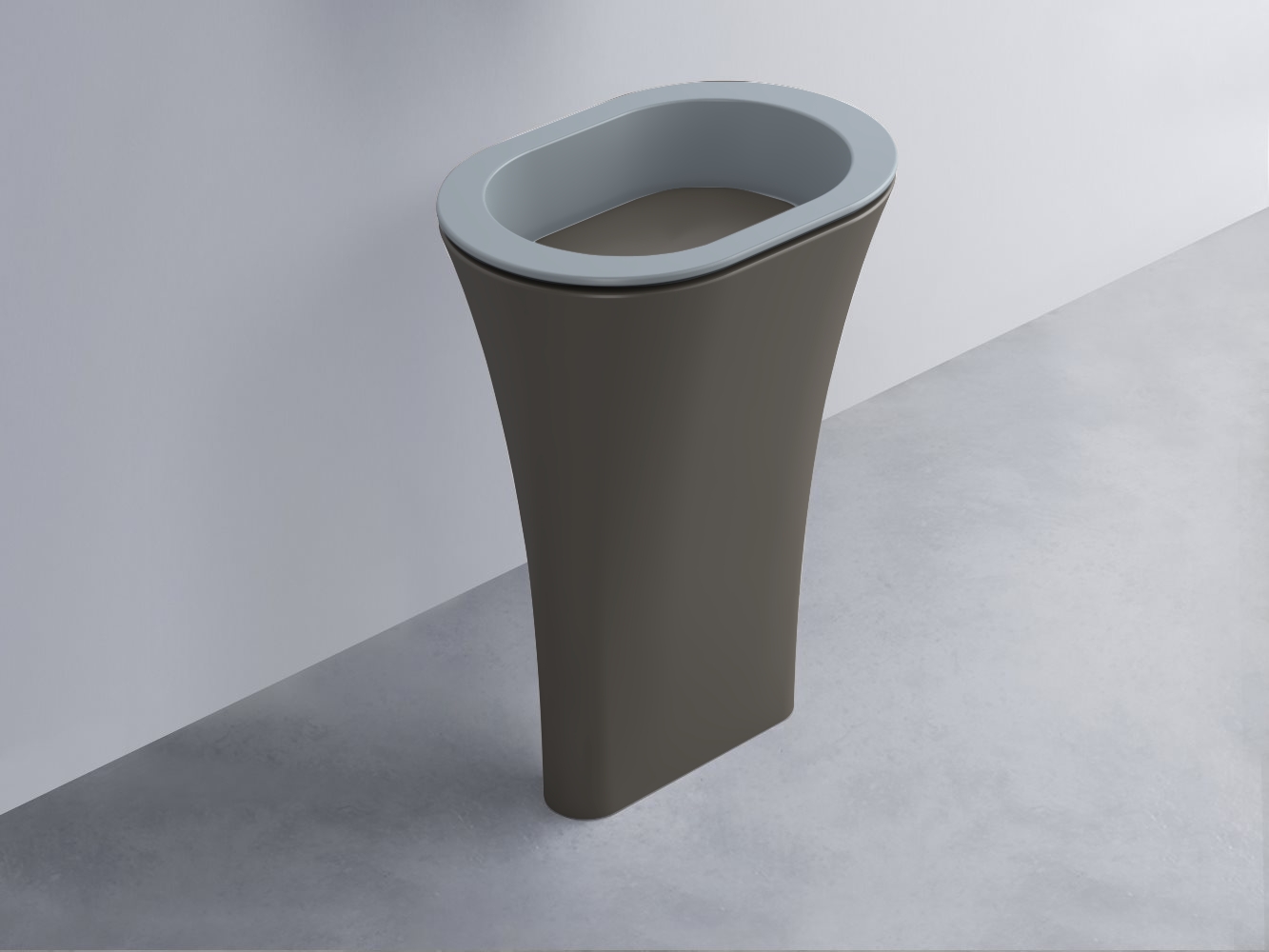 AMLA65-BR+AMPILO-FN+AMCOLO-FN Раковина Amedeo Ovale отдельностоящая cielo Enjoy + Amedeo Ceramica Cielo