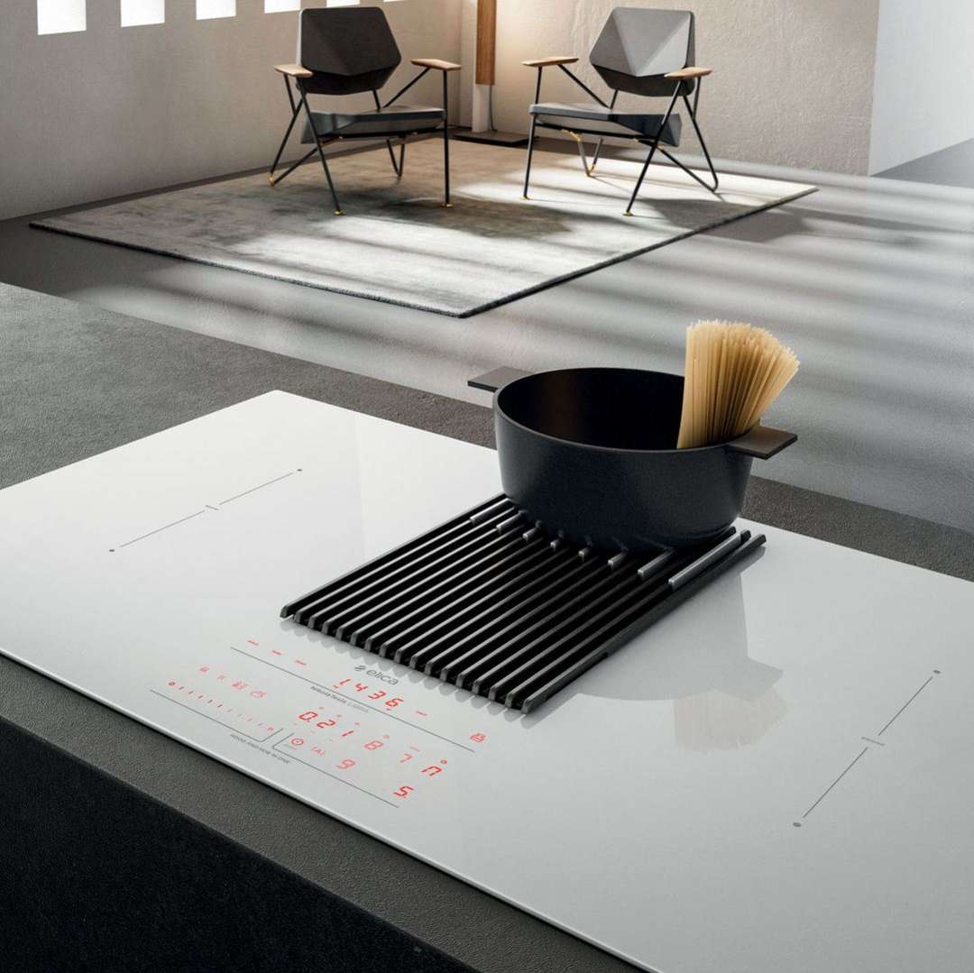 NIKOLATESLA LIBRA WH/A/83-PRF0147774 Индукционные варочные панели / индукционная, с вытяжкой, 1200 м3/ч, белая Elica  - Вид №1