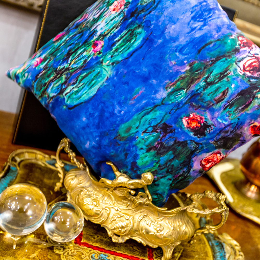 4113108 Арт-подушка «Водяные лилии», версия 2 Object Desire  - Вид №1