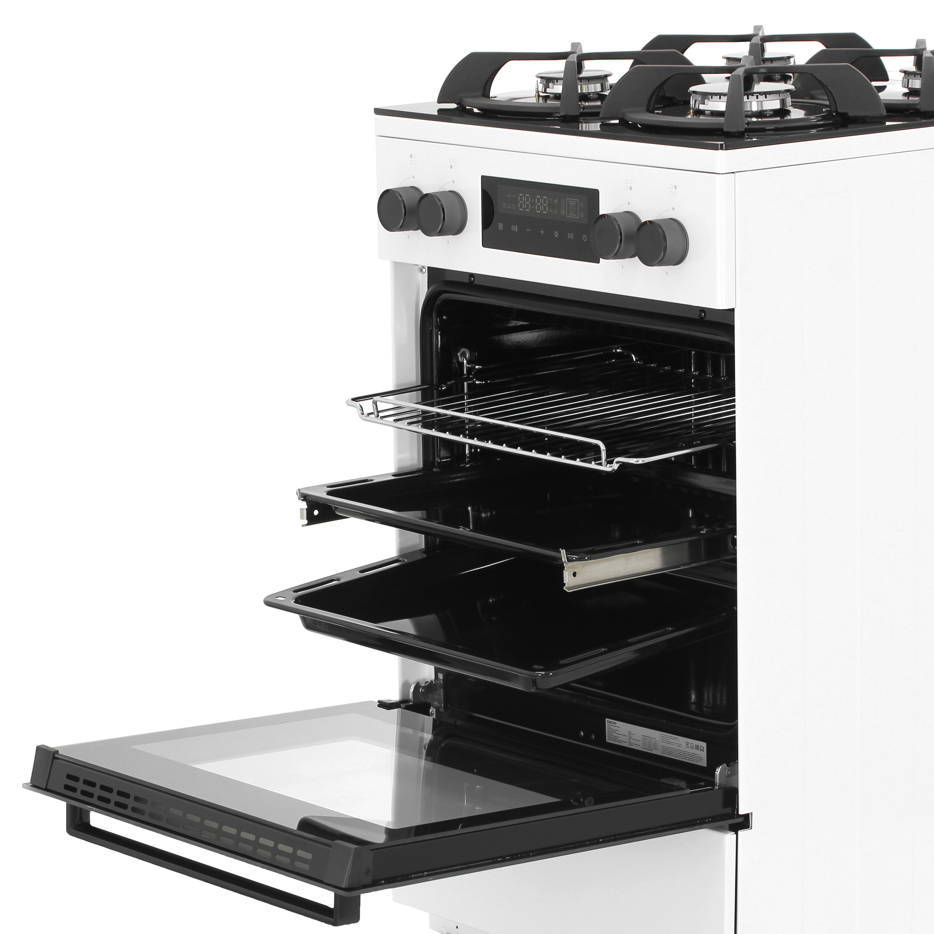 9119685 Комбинированная плита DEXP M35-2 белый STDN-0041450 - Вид №6