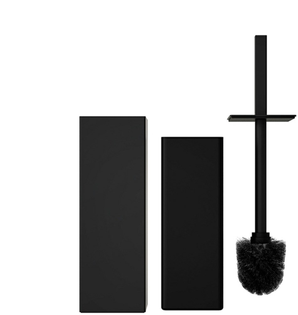 FROST Ершик для унитаза 6, напольный » черный Нержавеющая сталь Черный Q302538775  - Вид №2