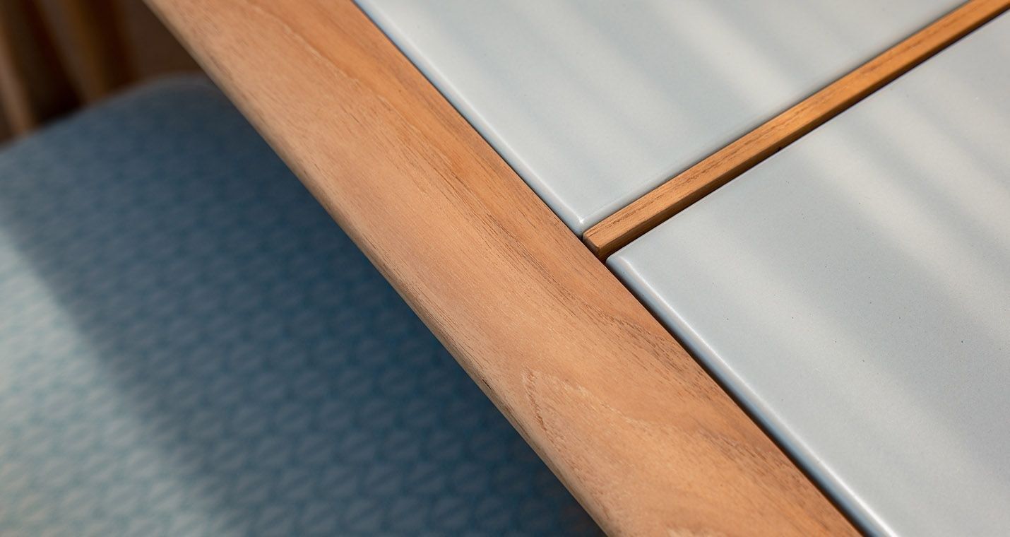 Прямоугольный стол из тикового дерева с керамической столешницей Poltrona Frau Boundless Living Outdoor Collections ARCH-00138932 - Вид №3