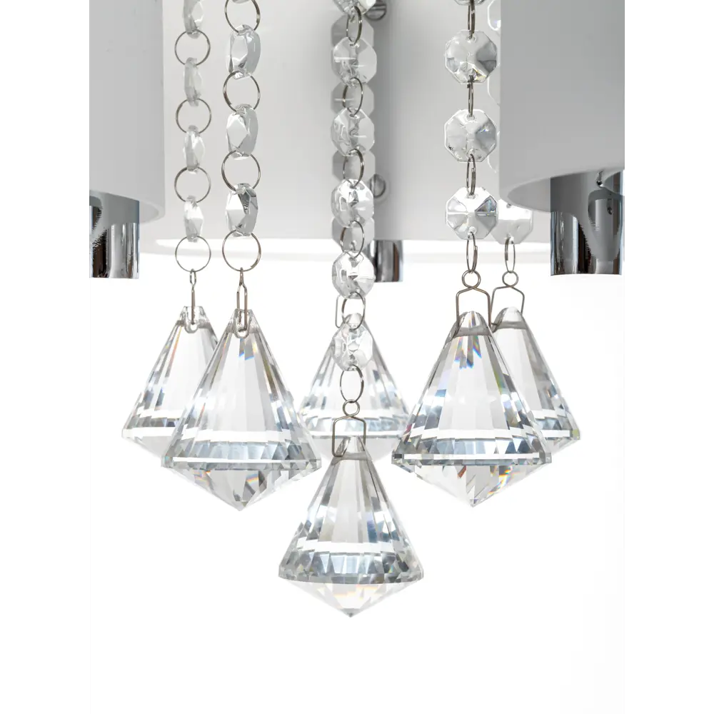 Люстра потолочная Lamplandia Lima 3017-3, 3 лампы, 12 м², цвет белый STLM-2138237 - Вид №5