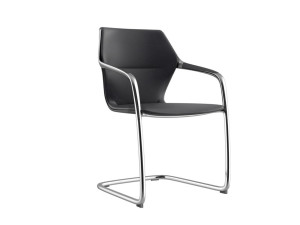 Кожаный консольный стул