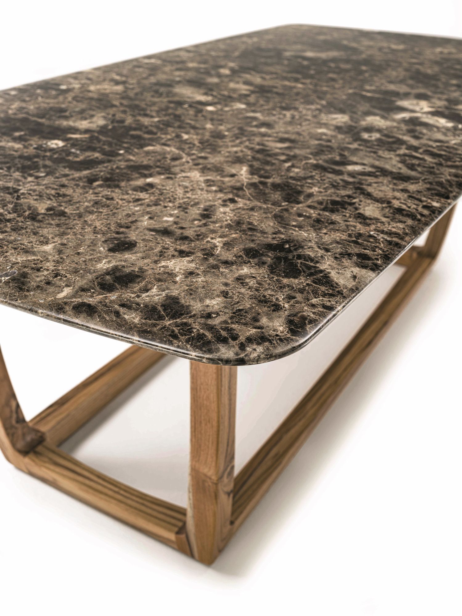 Садовый стол с мраморной столешницей и тиковым основанием Riva 1920 бунгало ARCH-00076182 - Вид №2