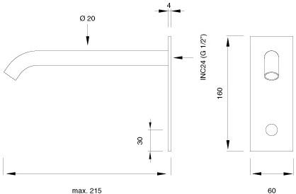 Ceadesign Излив с инфракрасным датчиком присутствия Infrared taps Mil 105 r - Вид №1