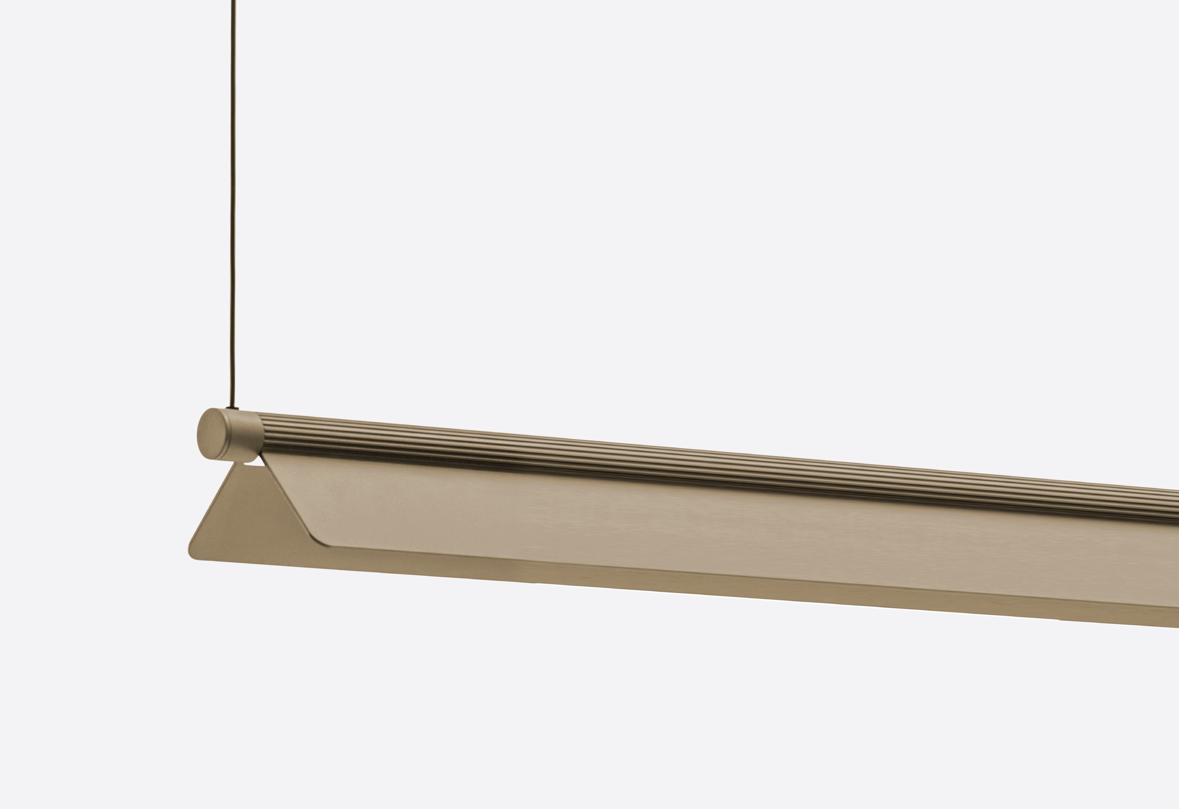 Экструдированный алюминиевый светодиодный горизонтальный подвесной светильник с диммером Pedrali Kawara ARCH-00008481