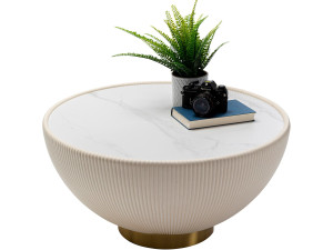 Круглый журнальный столик из композитного материала