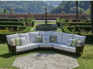 Samuele Mazza Outdoor Модульный угловой 5-местный садовый диван Aralia