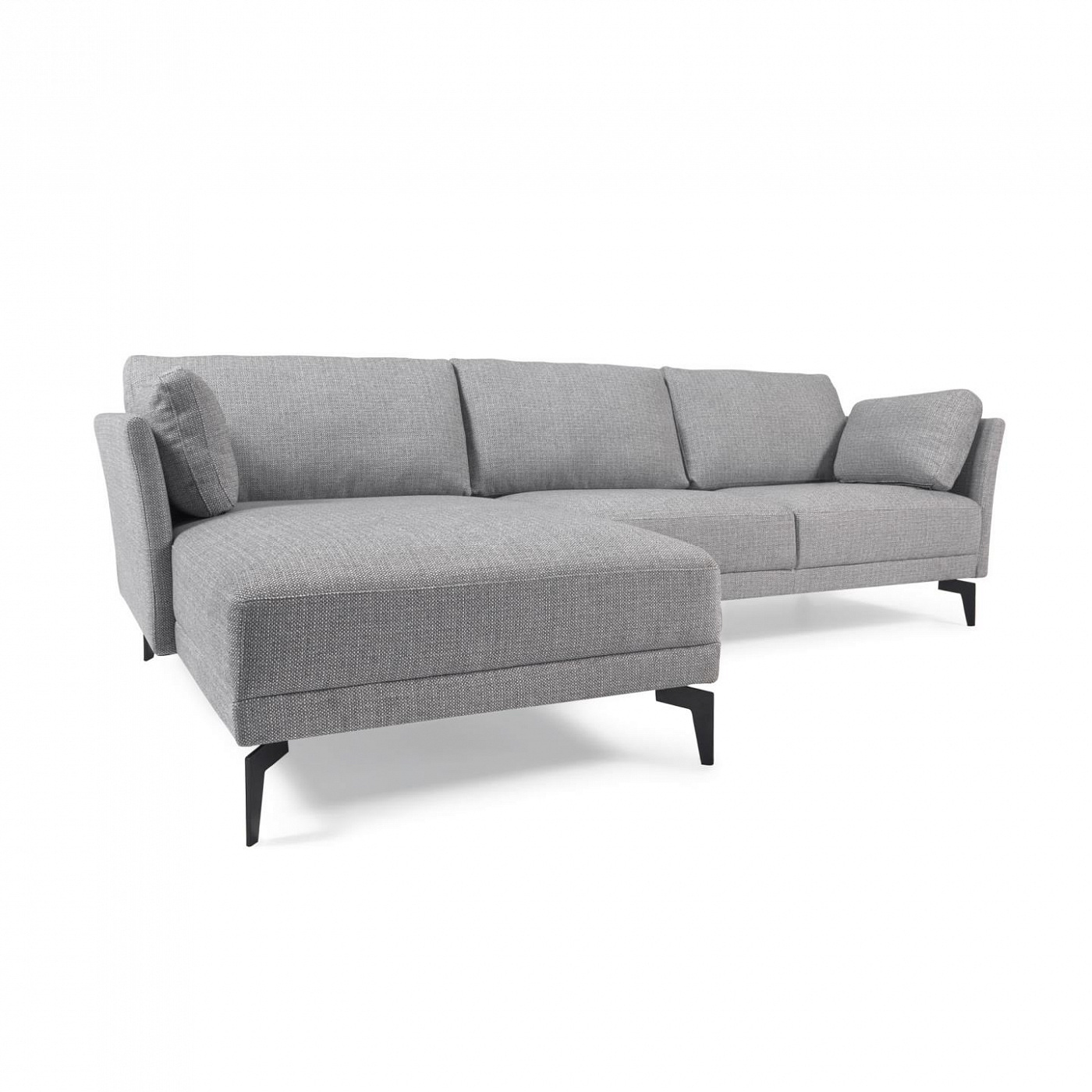 096053 Диван 3-местный с левым шезлонгом серый 260 см La Forma Gilma  - Вид №1