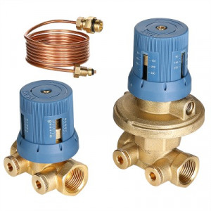 VT.040.G.30006 Автоматический регулятор перепада давлений в комплекте с запорно-регулировочным клапаном Valtec 1", 50–300 мбар