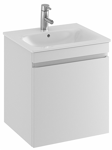 42391 IFO Renova Плоская тумба для умывальника с ящиком и внутренним ящиком, W = 988 мм, W1 = 1000 мм, вяз, пленка  - Вид №3