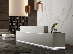 Quadrifoglio Стойка администратора из дерева с подсветкой