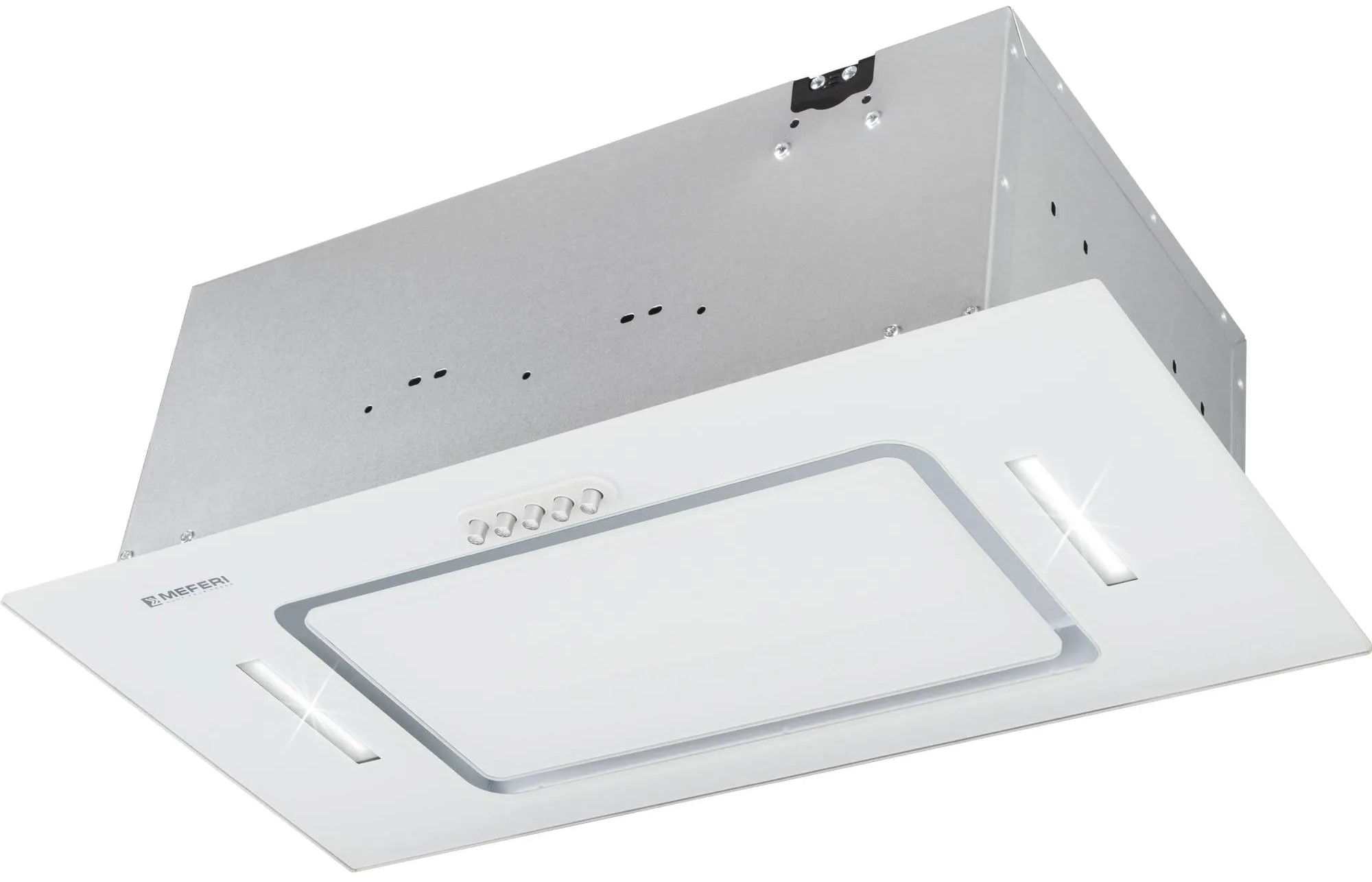 9168681 Вытяжка полновстраиваемая Meferi INBOX60WH GLASS ULTRA белый STDN-0062484 - Вид №3