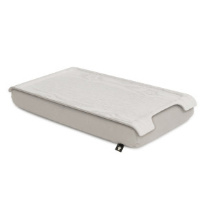 263183 Подставка с деревянным подносом laptray мини белая/кремовая Bosign