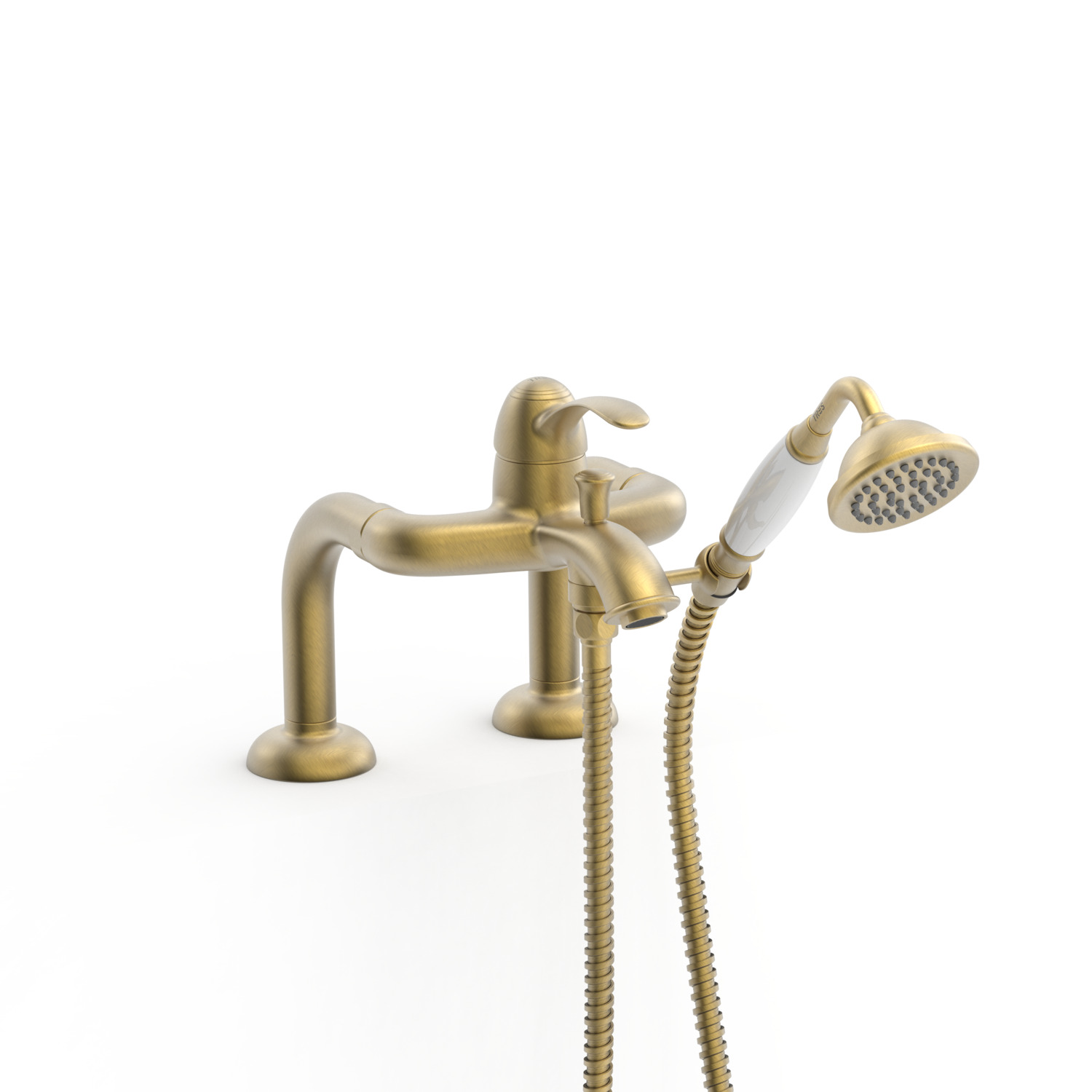 Смеситель для ванны TRES CLASIC с одной ручкой и коленными соединителями для подачи воды -24219401LM TRES 