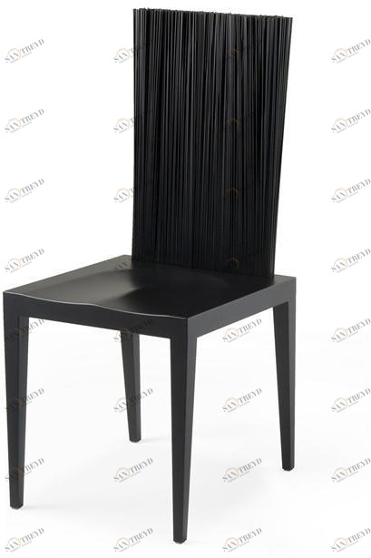 edra Металлический стул и спинка на ножках из ПВХ  Jen010 