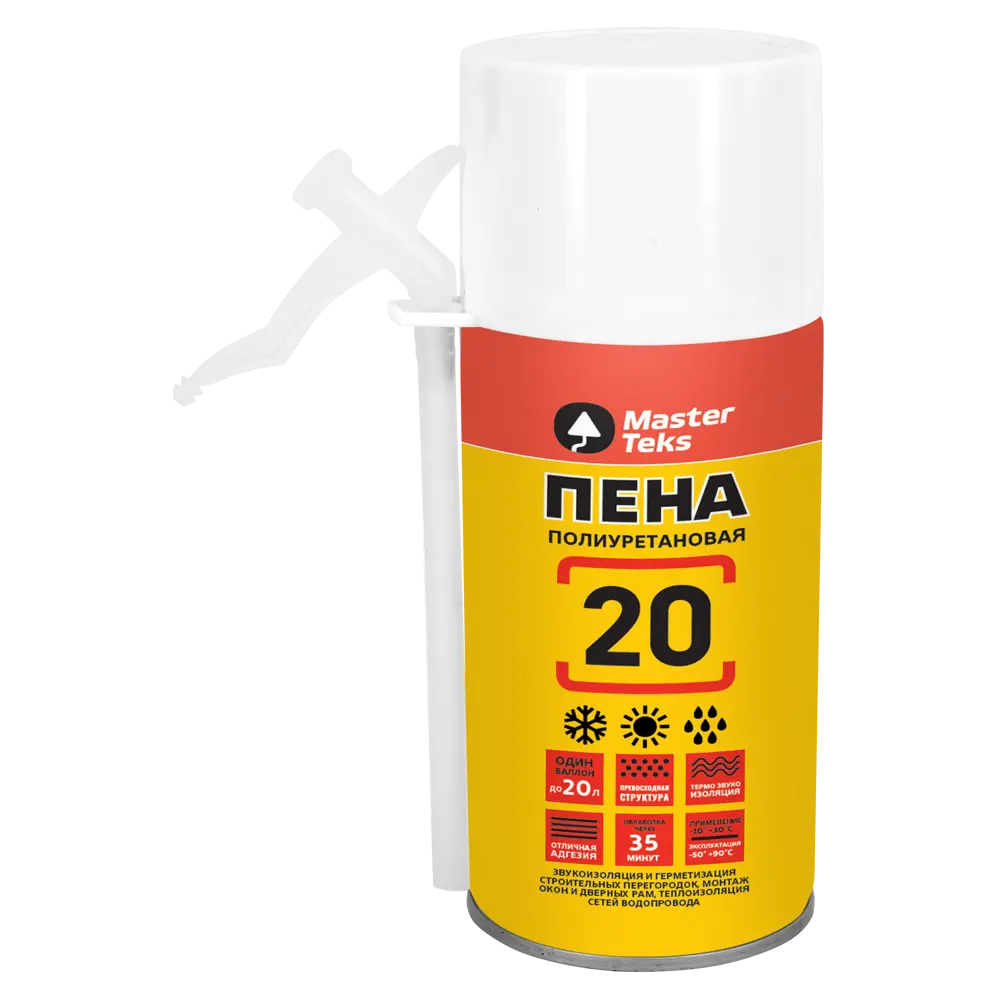 Пена монтажная бытовая Masterteks 20 285 мл 83701369 STLM-2165029 