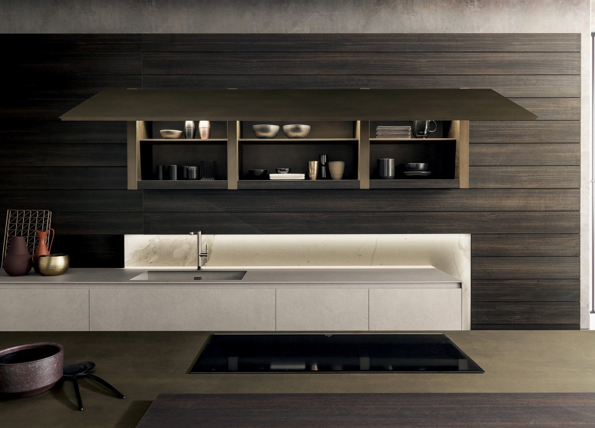 Кухня с островом в milltech и ламинированной столешницей MODULNOVA Skill ARCH-00104742 - Вид №5