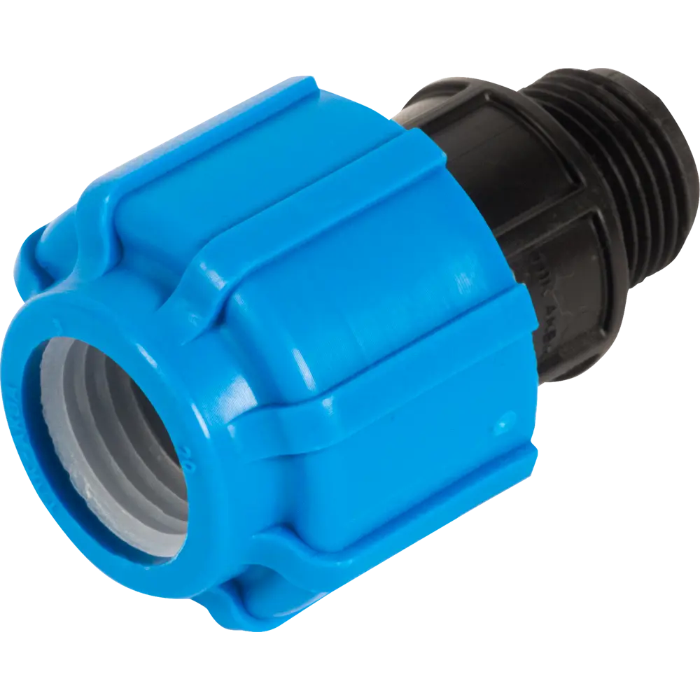 Переходная муфта ПОЛИТЭК 20 мм x 1/2" для полиэтиленовых труб 11738641 STLM-0001452