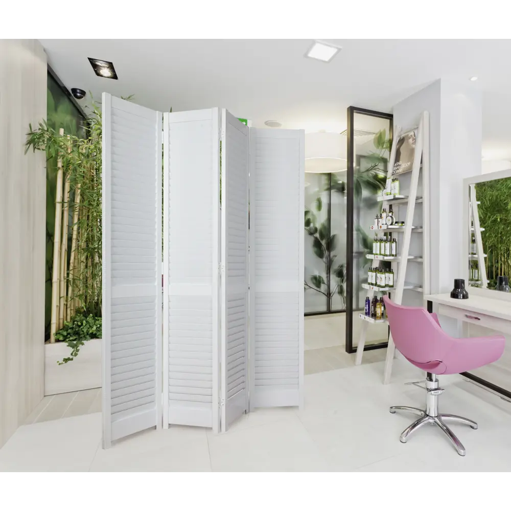 РСП Ширма-перегородка ПВХ с жалюзи 1.6×1.6 м - стильное зонирование пространства 83577902 STLM-0042071 - Вид №4