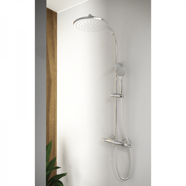 137900 BASIC Душ термостатический с колонкой Хром GRB MIXERS TENDER - Вид №1