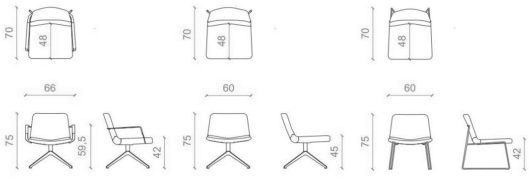B&T Design Кресло на жердочке из ткани с подлокотниками Pera sun-id-1506985 - Вид №3