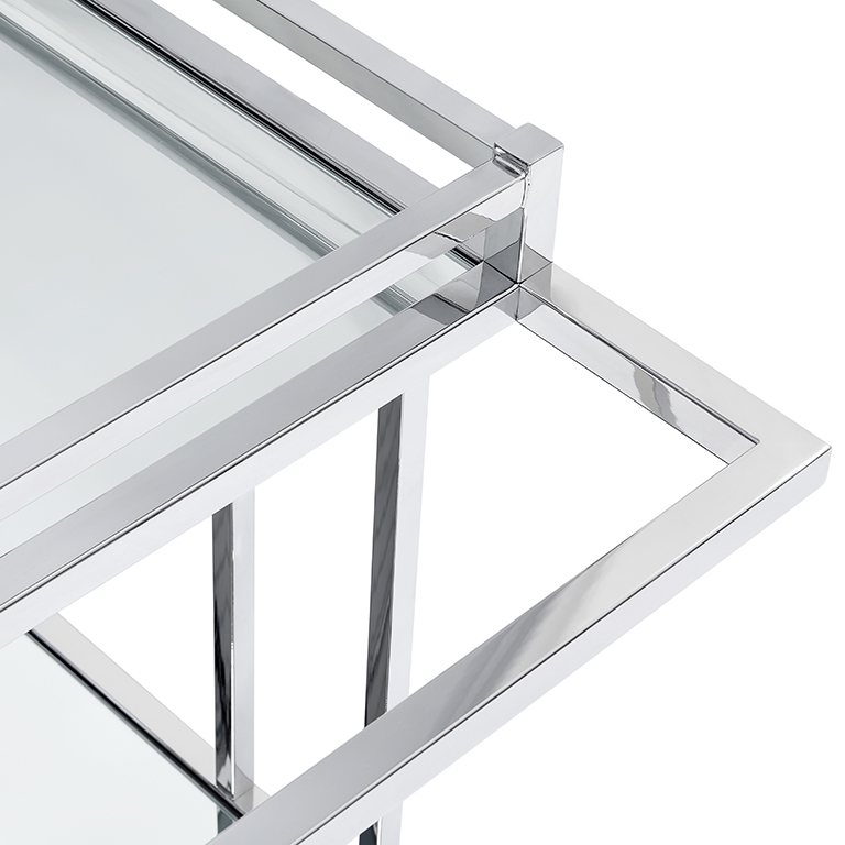 450183-02 ABHIKA ТРОЛЛЕЙ JUDE RECT H79 78X46 SILVER  - Вид №1