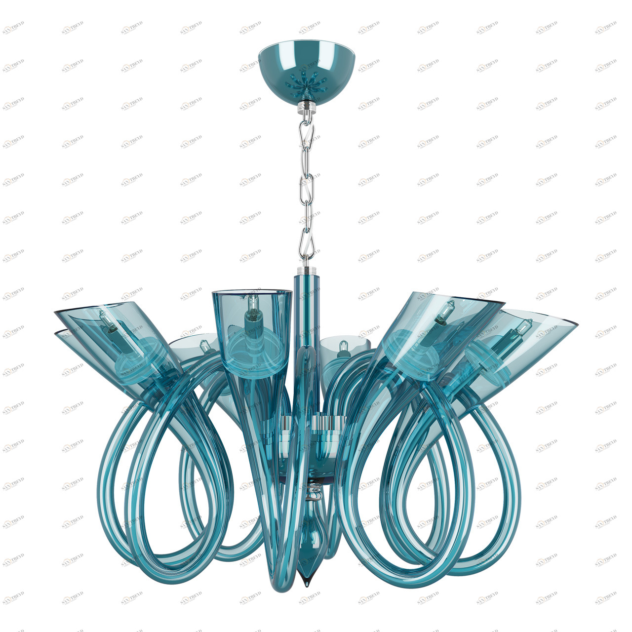 Подвесная люстра Lightstar Stella 892081 LIGHTSTAR ДИЗАЙНЕРСКИЕ, STELLA 056312 Голубой 