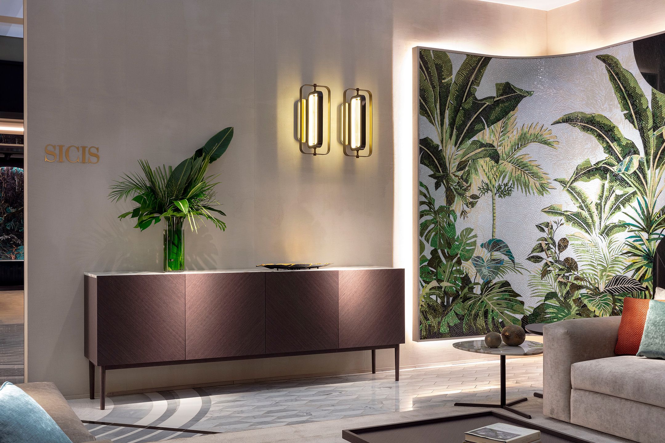 Шкаф из шпона с распашными дверями Sicis пэчворк ARCH-00090218 - Вид №1