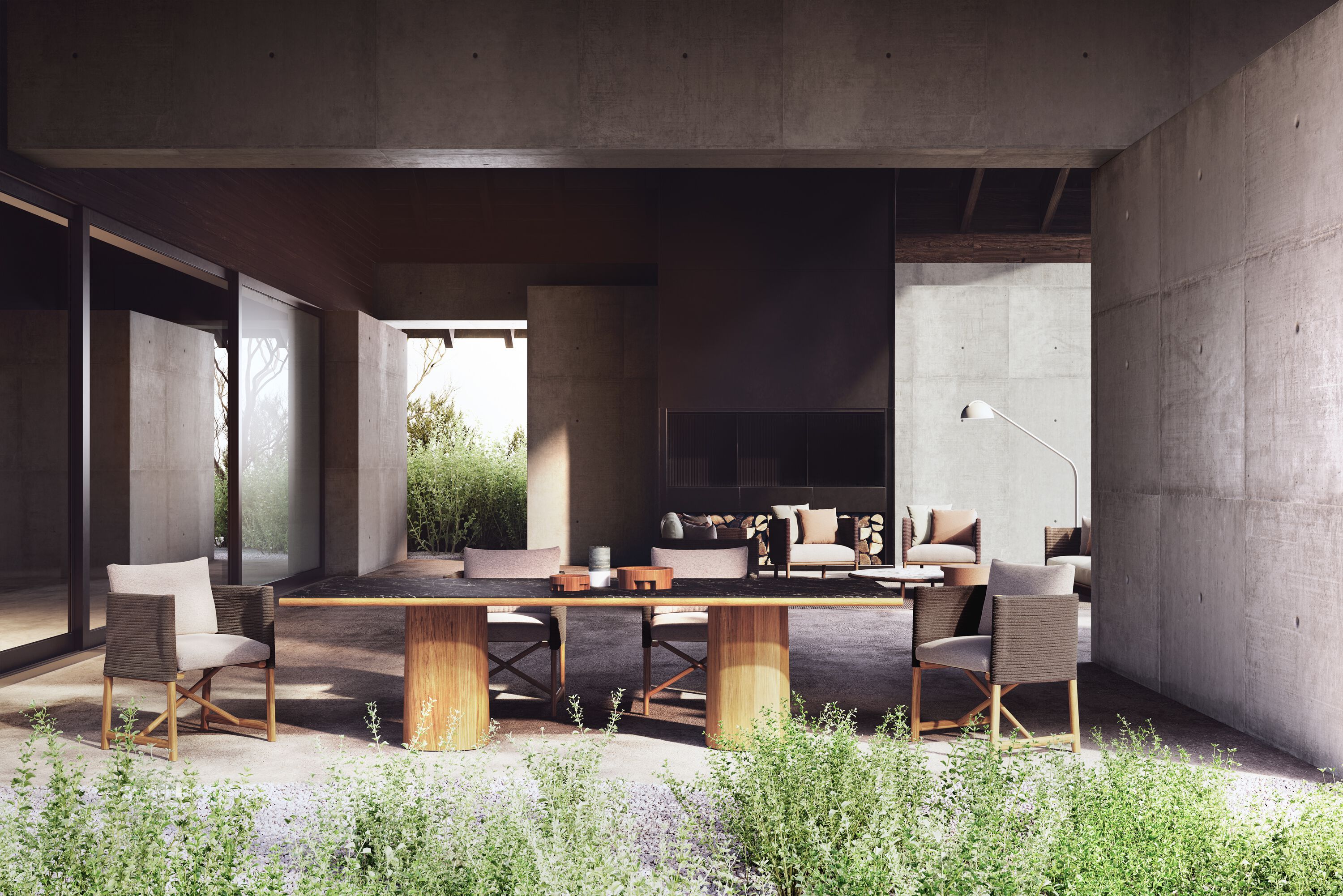 Прямоугольный стол Kettal круглый ARCH-00040880 - Вид №2