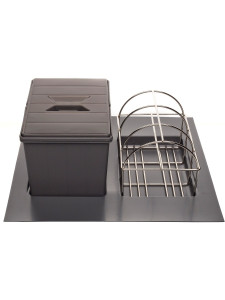 Система сортировки мусора Omega Duet 450/12 Anthracite NAVAKO