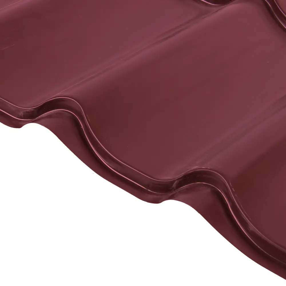 Металлочерепица 0.5 мм 1180x500 мм RAL 3005 красный 89337252 STLM-2043012 Santreyd 