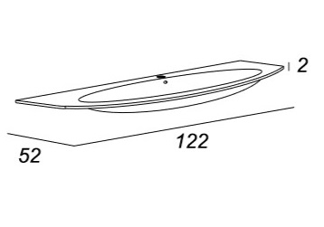 Мебель для ванной CEZARES EDEN 122 Grigio talpa opaco - Вид №5