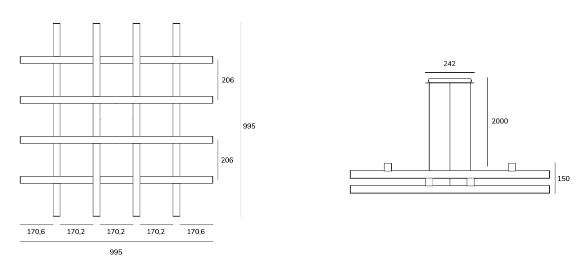 Алюминиевый светодиодный подвесной светильник Exporlux MIKADO TE SU ARCH-00053500 - Вид №3