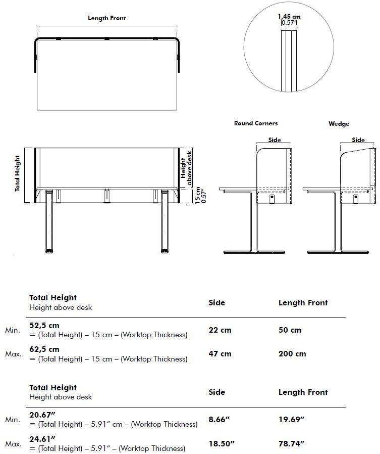 Звукопоглощающая перегородка стола из переработанного домашнего животного Buzzitripl Santreyd sun-id-1475981 - Вид №12