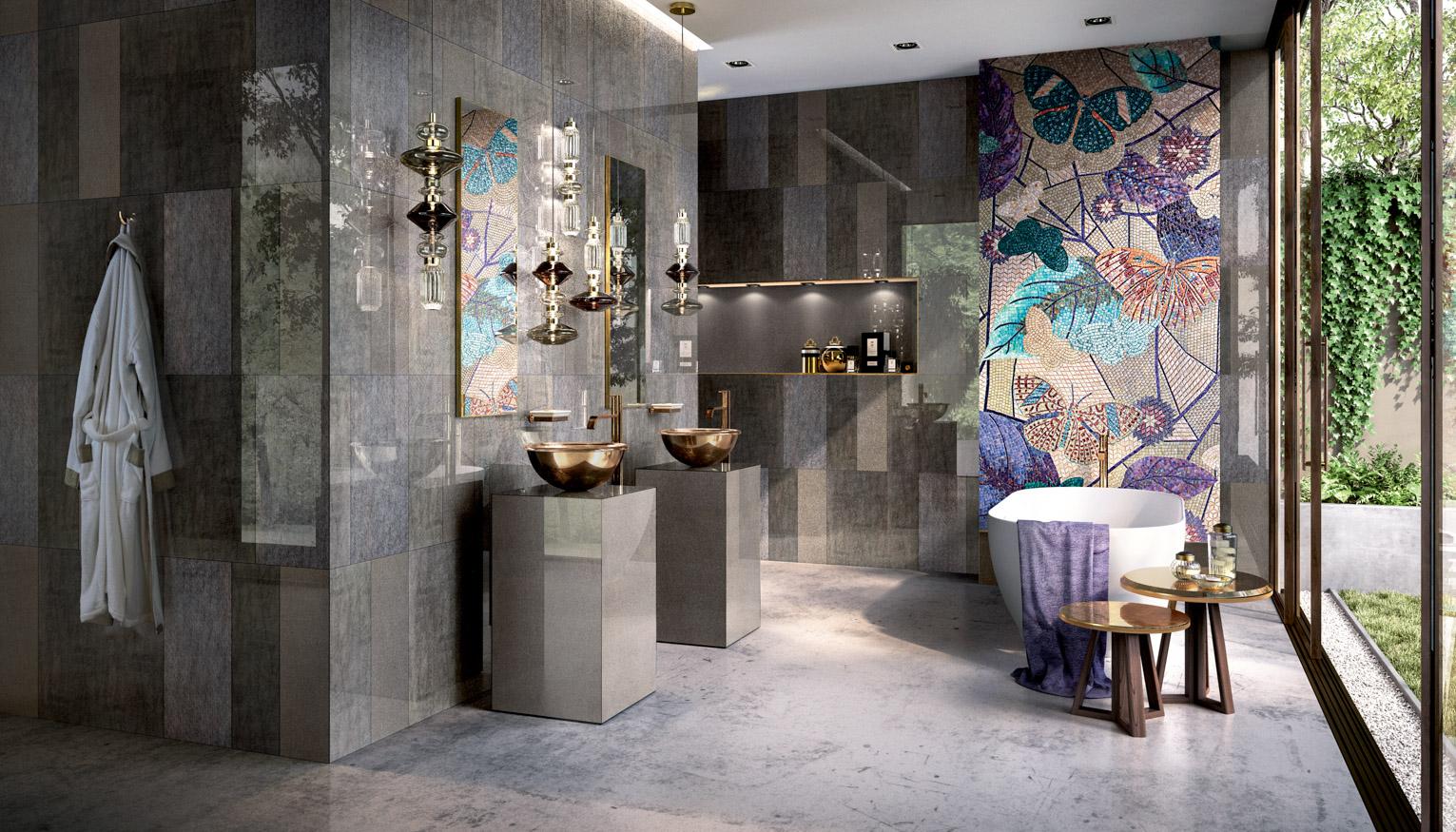 SICIS Tela Brown Vetrite Tile sun-id-1991285