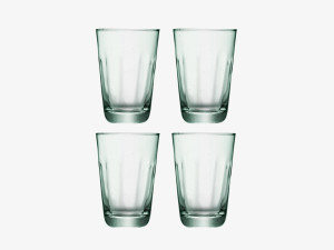 Набор для коктейлей из дутого и переработанного стекла - 350 мл