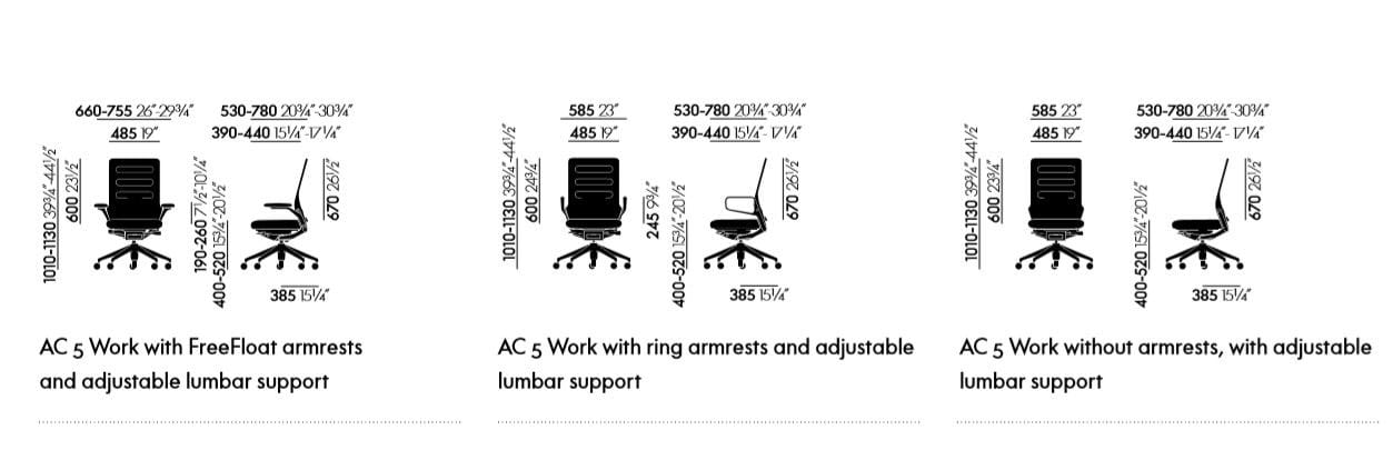 Офисное кресло с 5 спицами VITRA AC 5 ARCH-00073057 - Вид №7