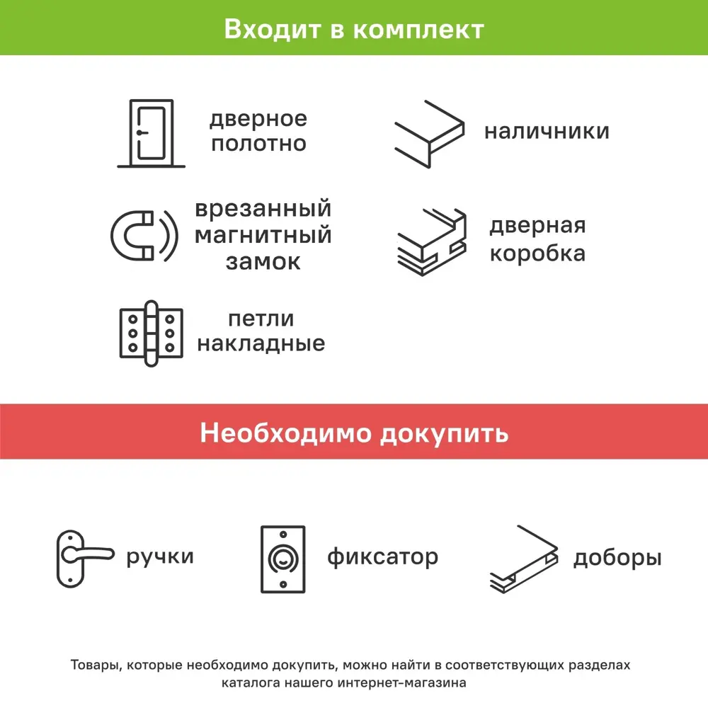 Комплект межкомнатной двери Борно 55 глухая 60x200 см ПЭТ цвет белый с коробом и наличниками без доборов PORTIKA STLM-2099415 - Вид №5