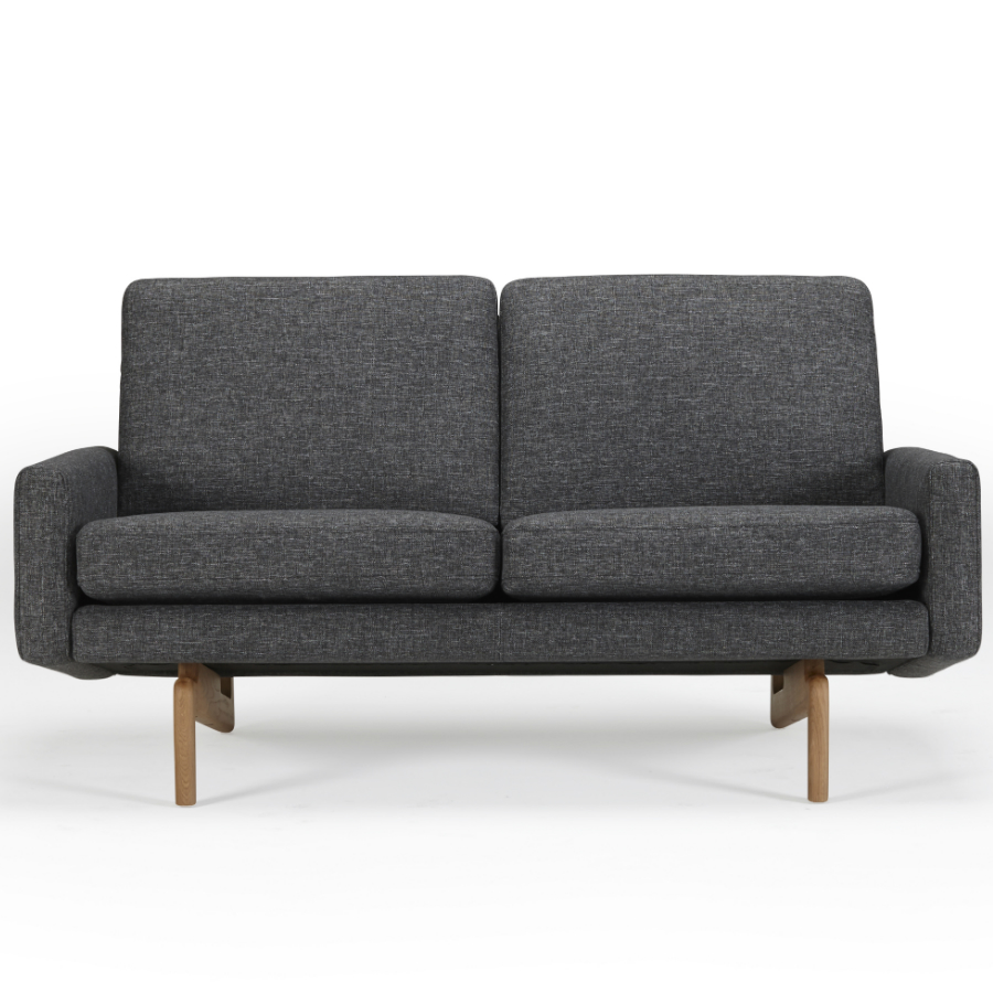 Диван двухместный Egsmark с мягкими подлокотниками, лакированный дуб, темно-серый Kragelund 20002202248 - Вид №4