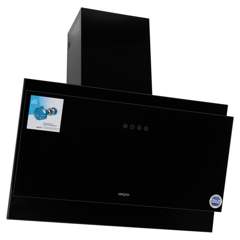 9104416 Вытяжка наклонная Akpo WK-11 Aura 60 черный/черный STDN-0015899