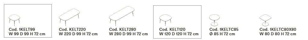 Квадратный стол Tacchini Келли ARCH-00136684 - Вид №6