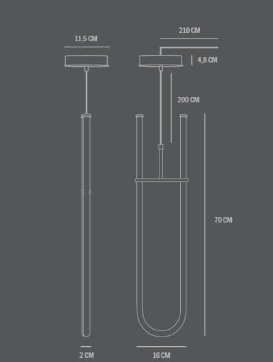 Светодиодный подвесной светильник 101 Copenhagen CURVE PENDANT LAMP ARCH-00030279 - Вид №7