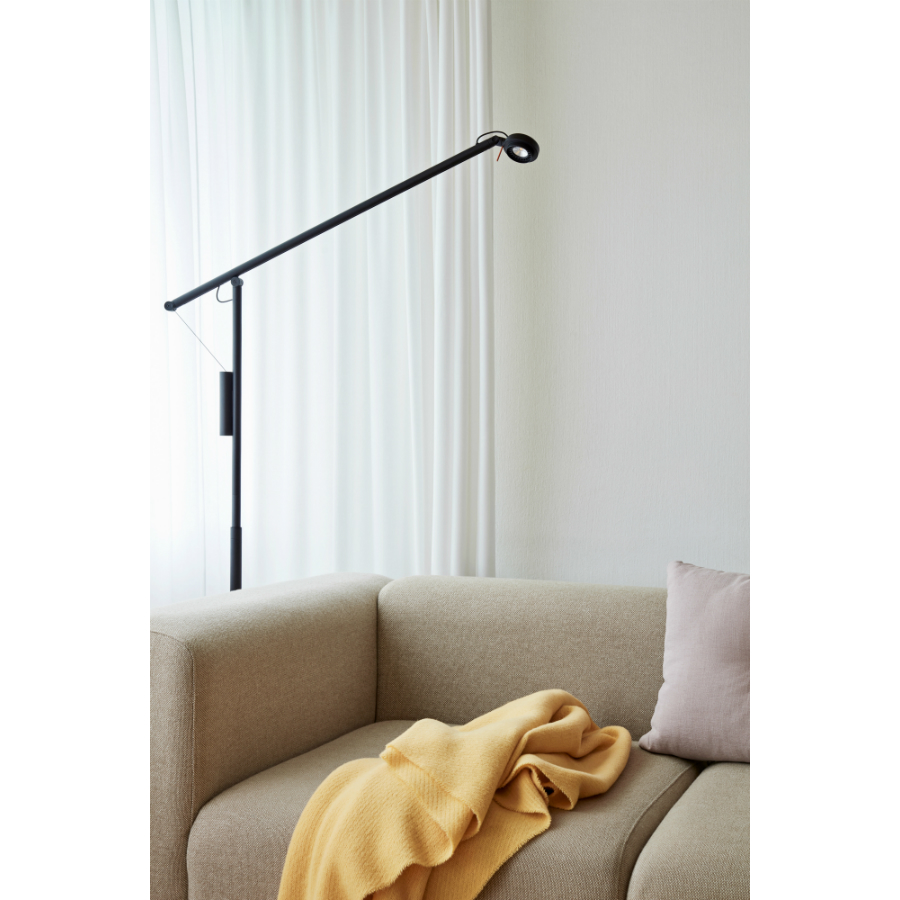 Лампа напольная Fifty-Fifty, черная Hay 410213BLACK - Вид №7