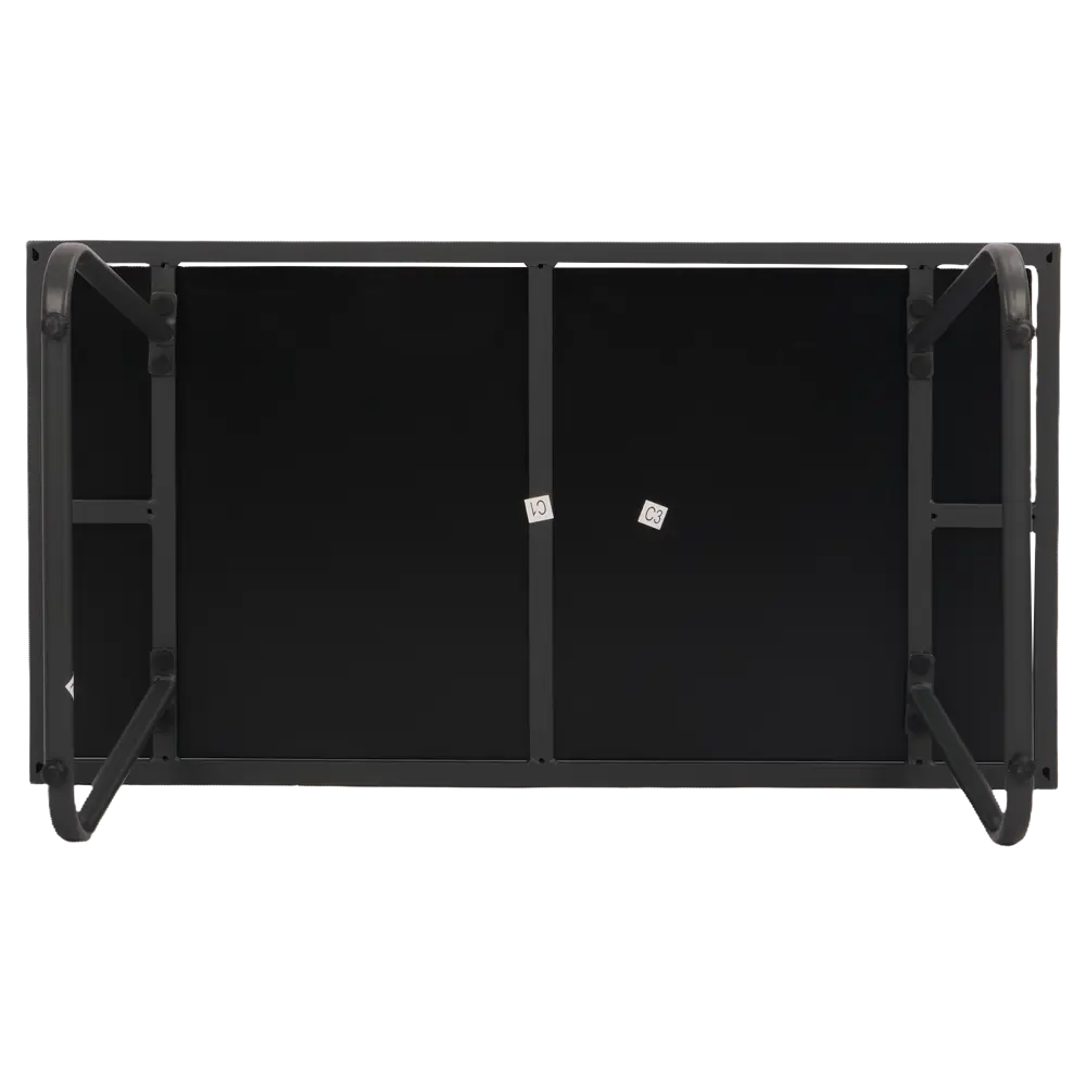 Набор садовой мебели для отдыха BEGINIA Lama Сталь Стол, диван, кресло 2 шт Черный STLM-2183634 - Вид №8