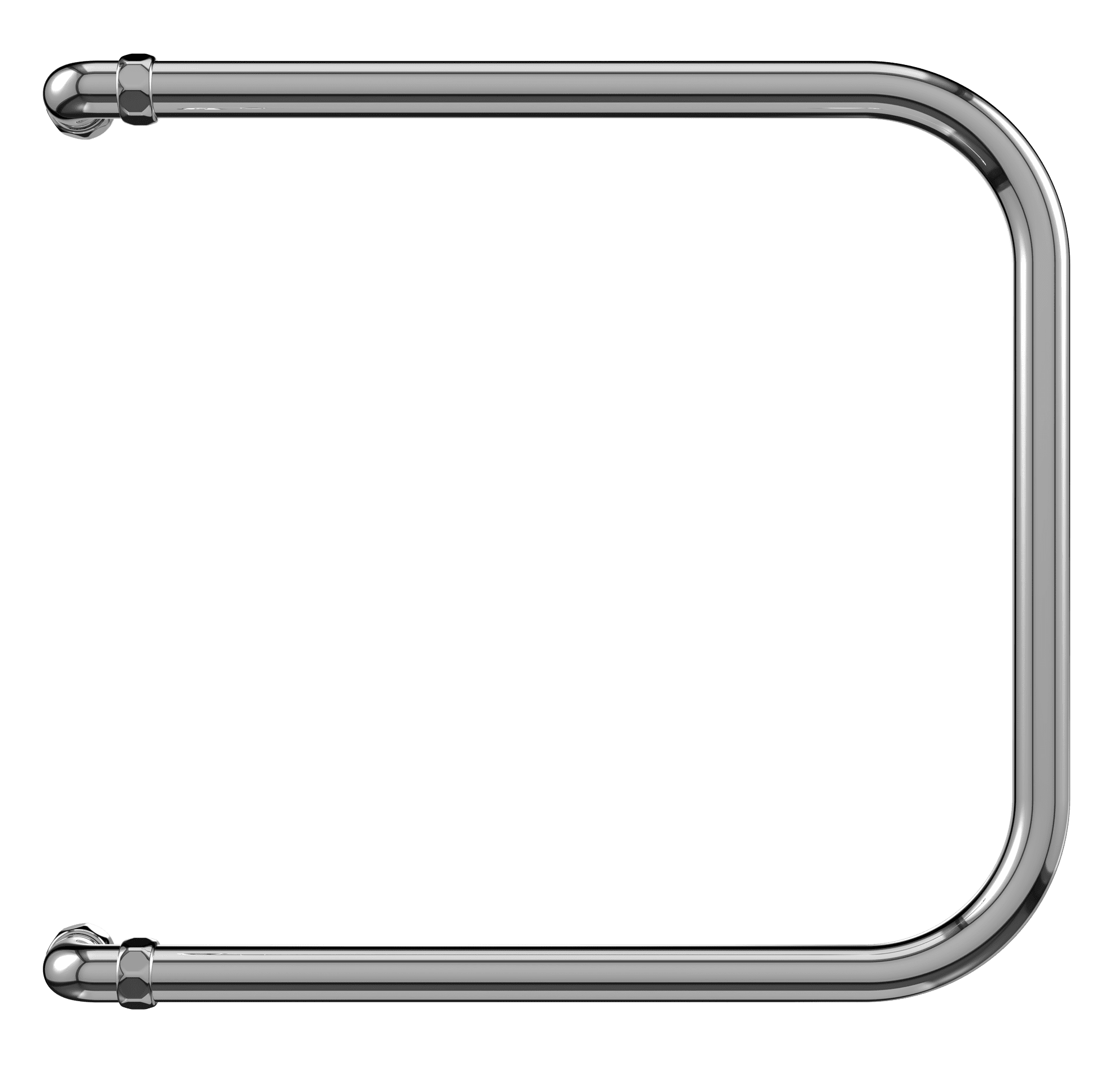 4620768888236 ЭКОНОМ Эконом П-обр AISI 32х2 320х700 Полотенцесушитель TERMINUS Нержавеющая сталь - Вид №1